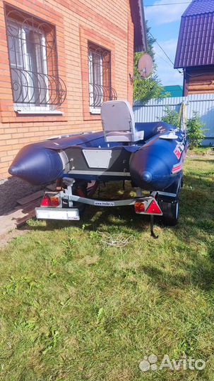 Лодка, мотор, прицеп