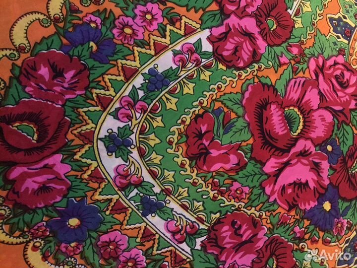 Платки женские винтаж нат/шелк