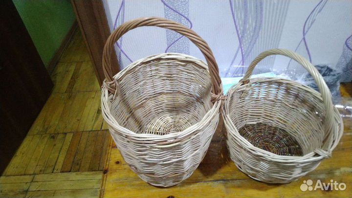 Корзина плетеная из ивовой лозы