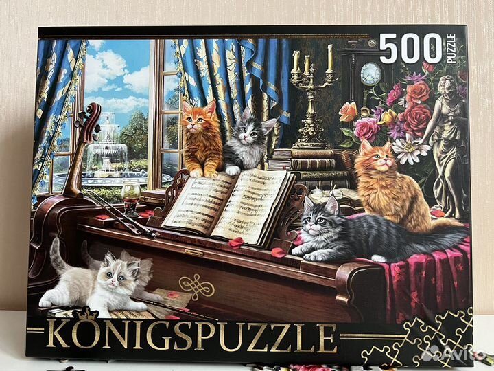 Пазлы 500 элементов и 1000 элементов