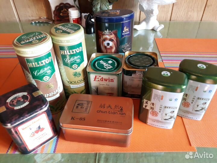 Банки для чая жестяные