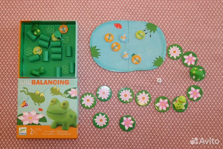 Игра Лягушачий балансир Djeco игра 2 в1
