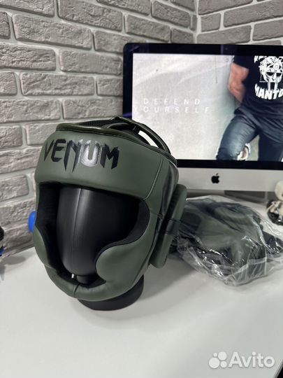 Боксерский шлем Venum Elite Хаки