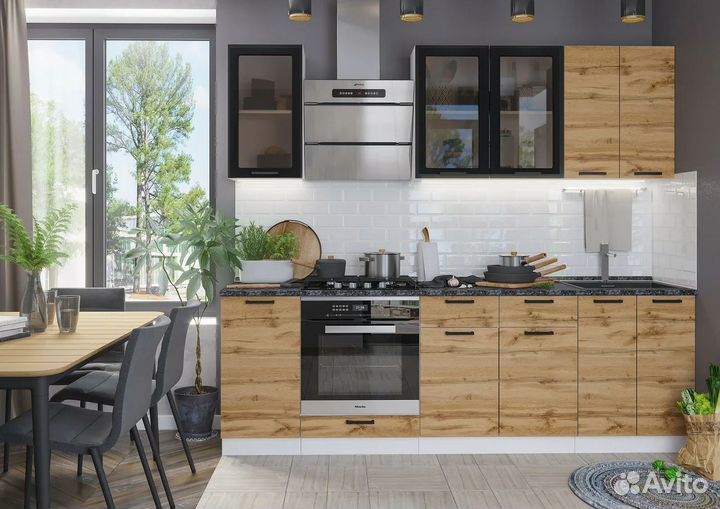 Кухонный гарнитур в крафтовом стиле