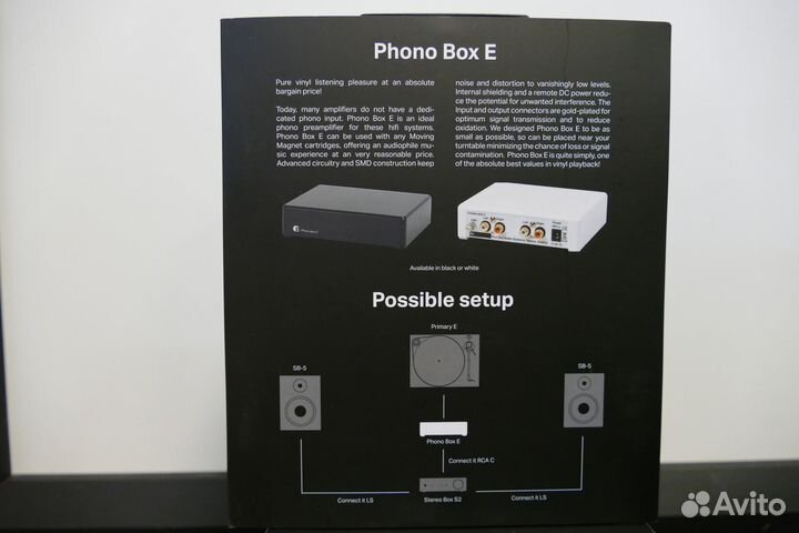 Фонокорректор Pro-Ject phono BOX E Black