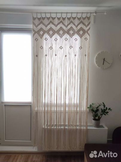Штора макраме арка handmade 95*210