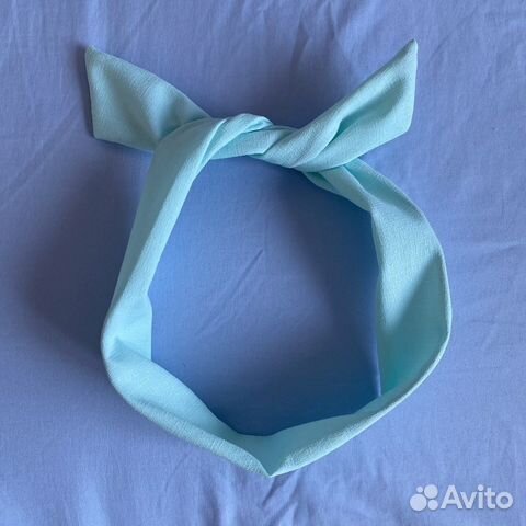 Повязка для волос бандана солоха бирюзовая