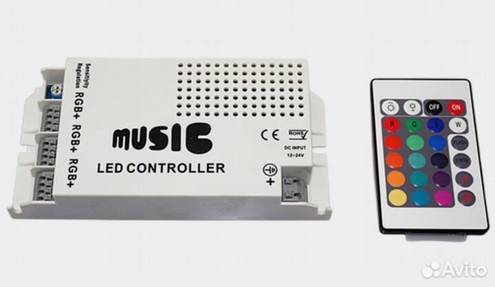 Музыкальный RGB контроллер на 3 канала