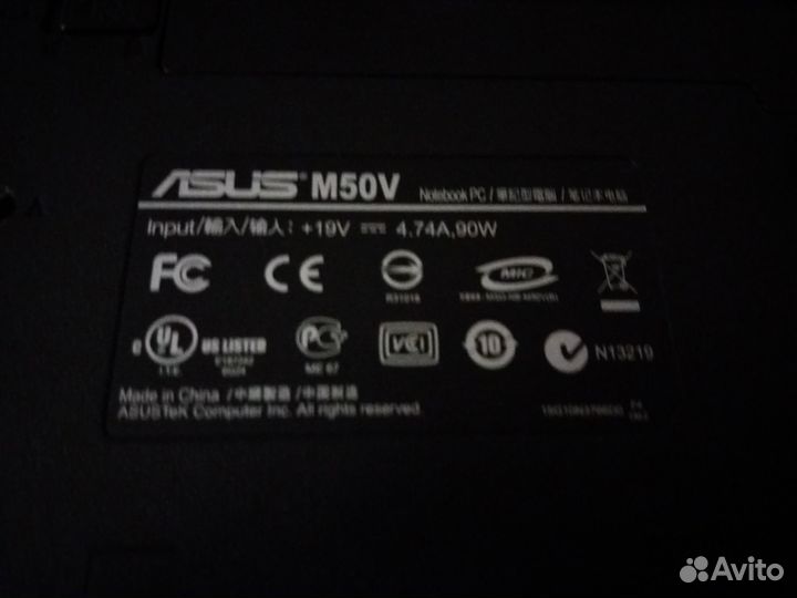 Ноутбук asus M50V