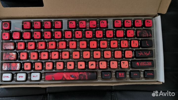 Кейкапы pbt evangelion 02