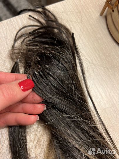 Волосы для наращивания блонд омбре 70 см