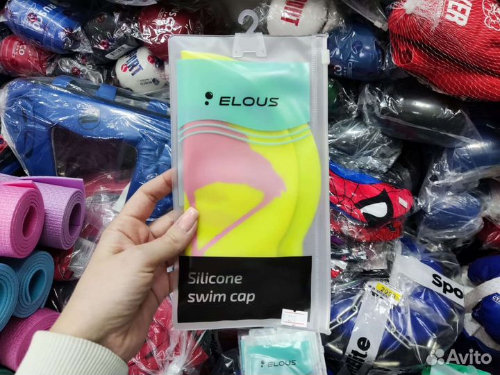 Шапочка для плавания детская силиконовая