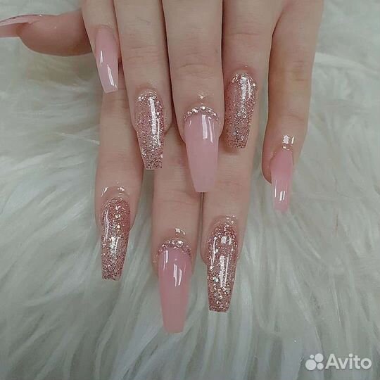 Наращивание, коррекция, запечатывание ногтей