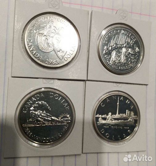 Монеты Канады серебро