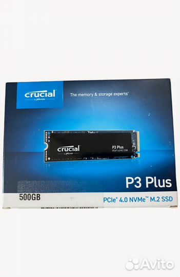 SSD-накопитель Crucial P3 Plus 500GB PCIe M.2 2280