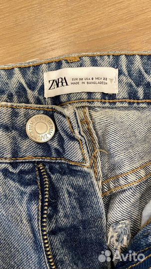 Джинсы zara mom 32