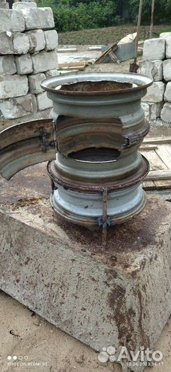 Печка под казан из дисков