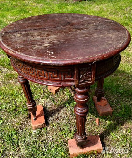 Старинный овальный стол 19 век