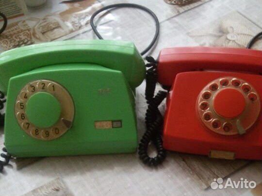 Старый телефон дисковый СССР