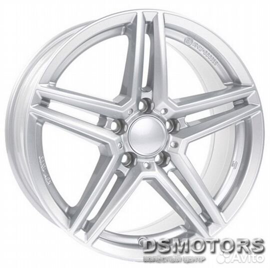 Диски M10 7/17 5x108 ET40.5 d63.4 polar silver