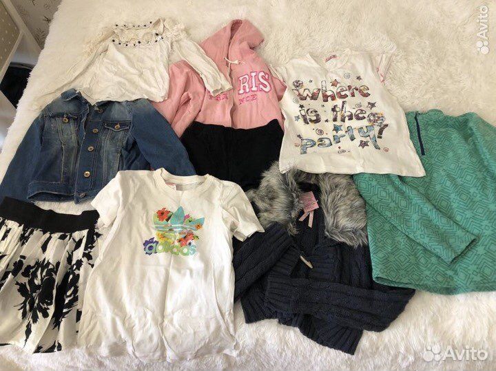 Одежда для девочки пакетом 140