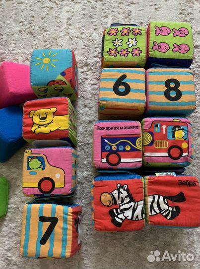 Развивающие Мягкие кубики