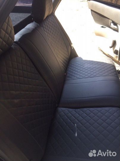 Чехлы Лада Приора Экокожа ромб Автопилот