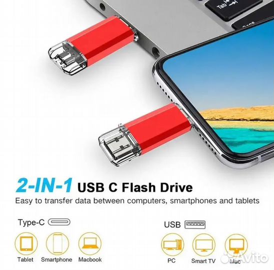 USB Флеш-накопитель 64 Гб USB 2.0 - Type-C