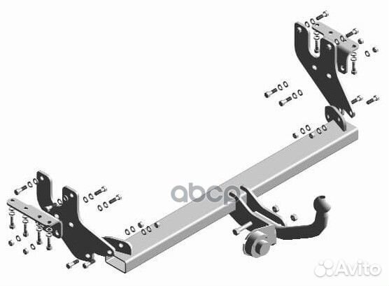 Фаркоп трейлер Mitsubishi Lancer 2008-12 дорест