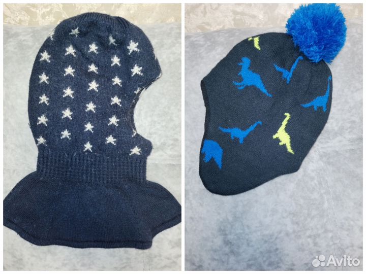 Шапка шлем для мальчика 50 52