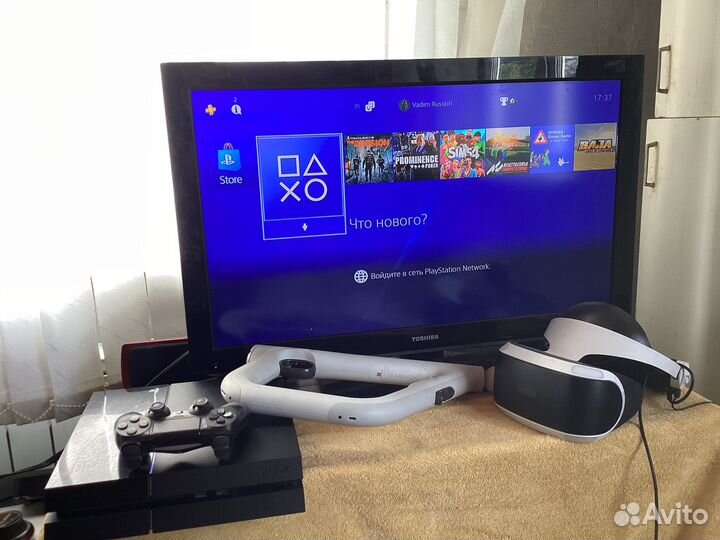 Sony playstation 4+ vr шлем + камера
