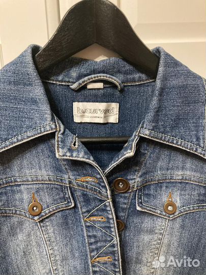 Джинсовая летняя женская куртка 46 размер