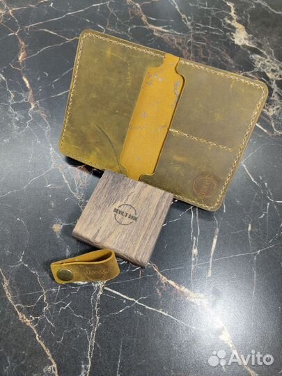 Кошелек натуральная кожа ручная работа