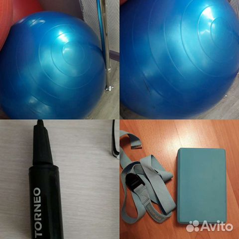 Набор для фитнеса, йоги фитбол,кирпич, ремень