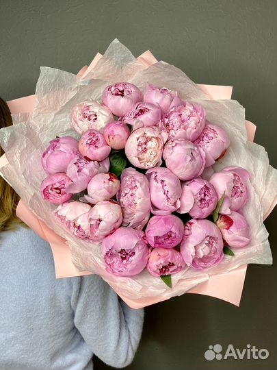 Букет пионов пионы цветы доставка