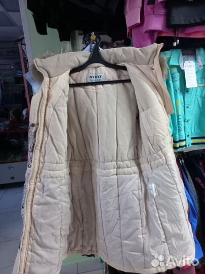 Пальто зимнее на девочку 152 кико
