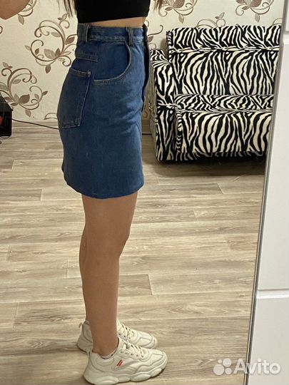 Юбка джинсовая