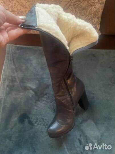 Сапоги женски.Нат. Кожа