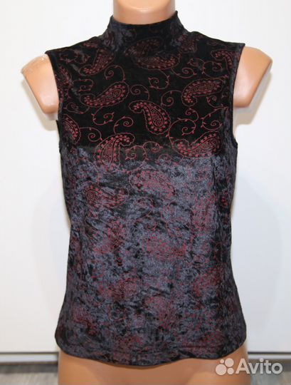 Бархатный топ водолазка на 42 р-р