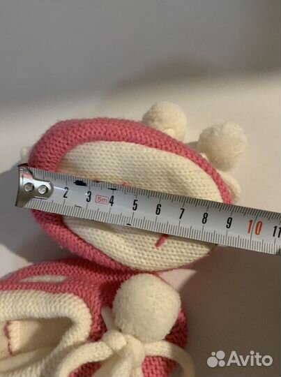 Пинетки для девочки теплые