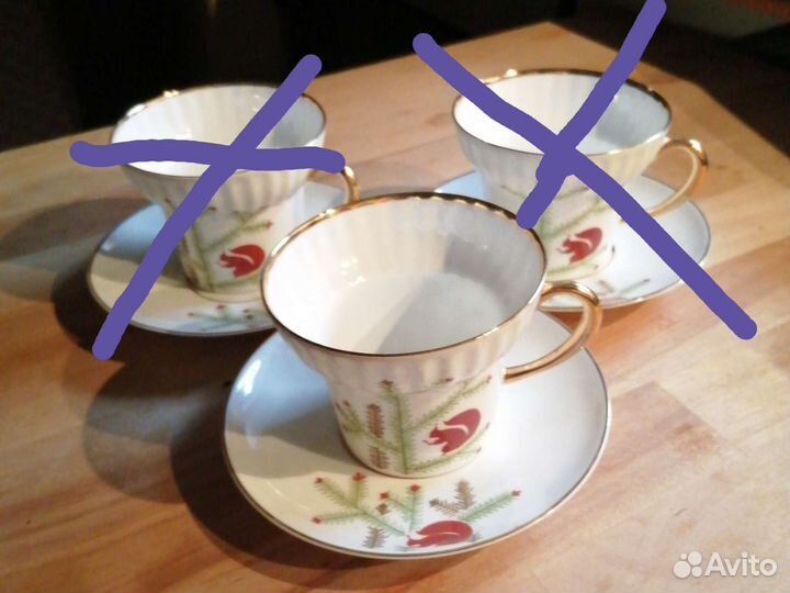 Кофейная чашечка с блюдцем лфз