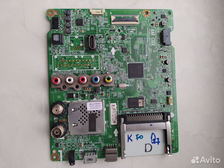 Битый телевизор LG 43LF570V по запчастям