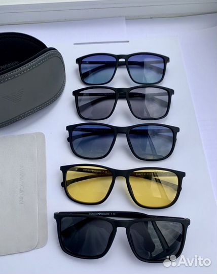 Очки emporio armani черные поляризационные