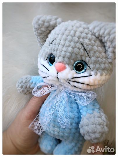 Котик мягкая игрушка котенок плюшевый