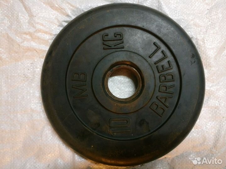 Блины barbell mb по 10 кг