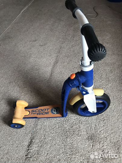 Самокат - беговел (трансформер) 2 в 1 детский