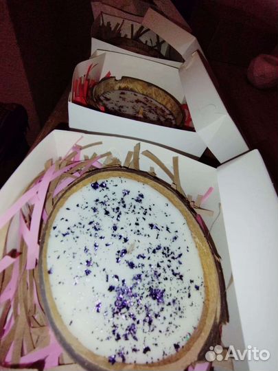 Свечи в кокосе, свечи подарок