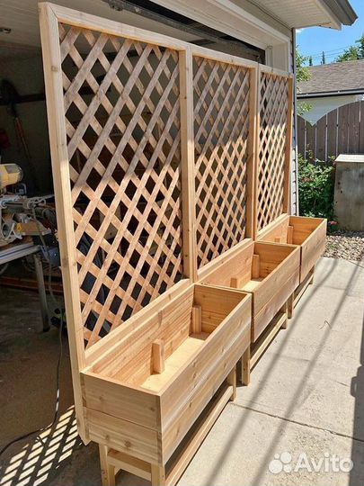 Кашпо для цветов деревянное