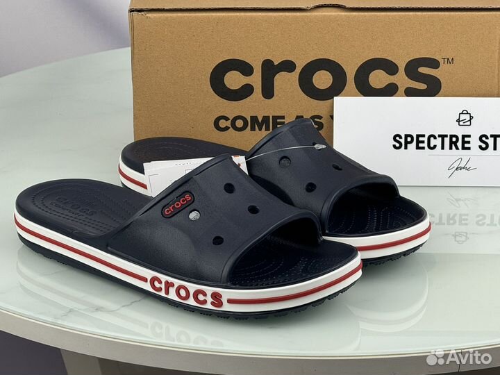 Тапочки Мужские Crocs Navy Red