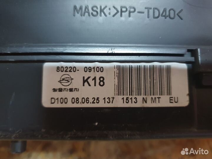 Панель приборов Ssang Yong Kyron 2005-2015